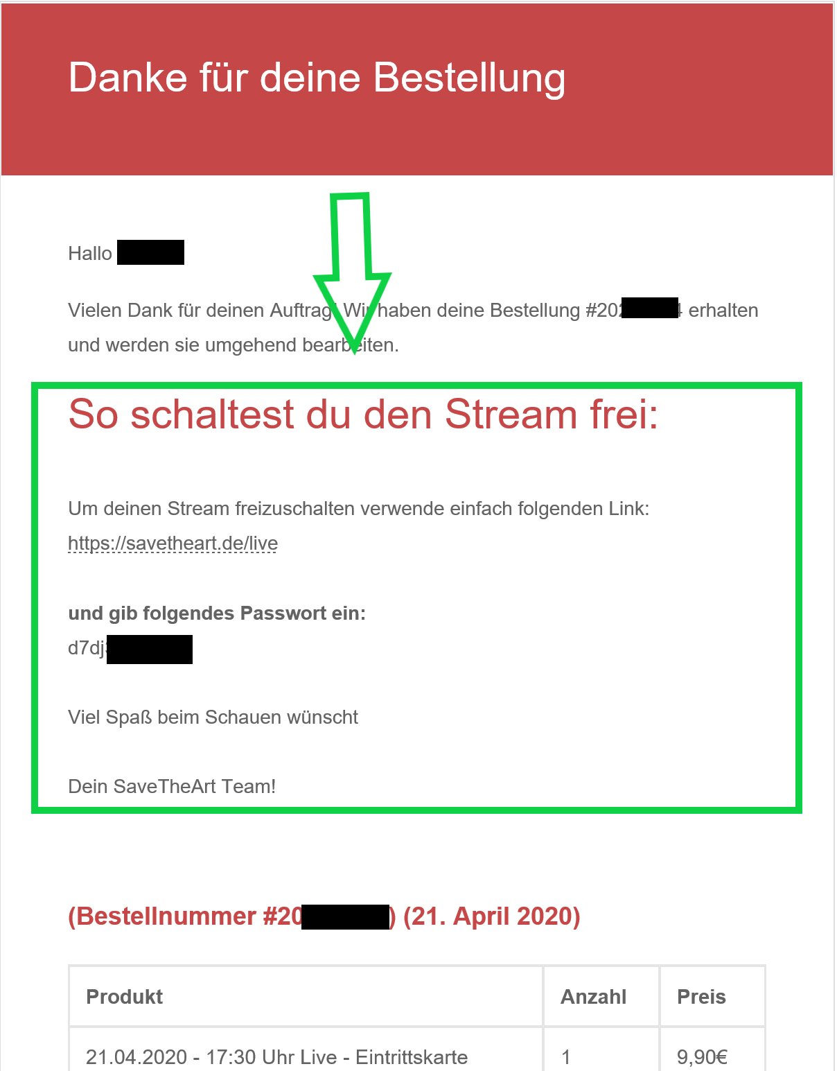 Bestellbest&auml;tigung